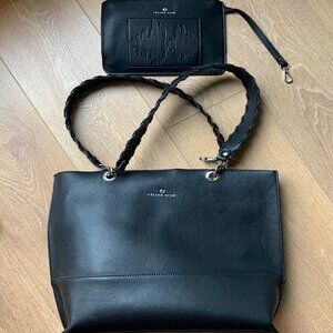 Céline Dion black Tote bag with a little pocket